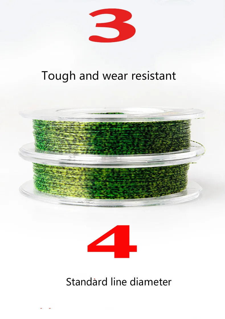 150m Nylon Fishing Line Fishing Line Strong Lure Fish Tech Multifilament Strong Pull 3-16 Drag Power Spiral Braided Peche Pesca