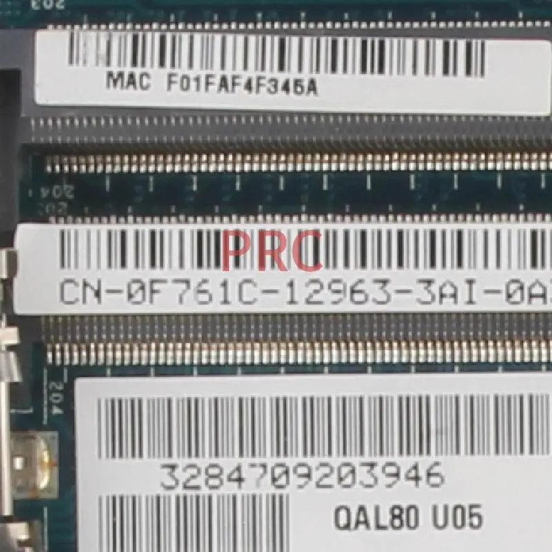 CN-0F761C 0f761c placa-mãe do portátil para dell