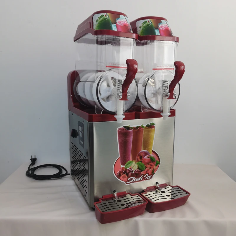Commercial Snow Melting Machine Electric Slush Machine Cold Drink Maker Smoothies Granita