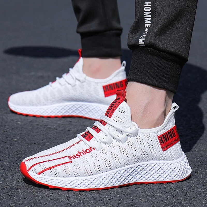 

JODIMITTY Mesh Running Shoes Men Comfortable Breathable Shallow Sports Shoes Basket Homme Lace Up Casual Running Sneakers
