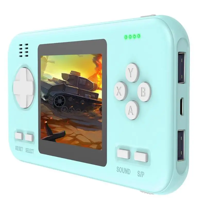 ALLOYSEED мини портативная игровая консоль 2,8 "lcd цветной видео игровой Автомобильный плеер с аккумулятором 8000 мАч встроенный 416 классических