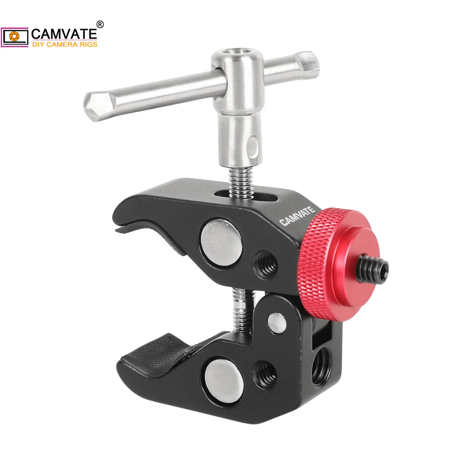 CAMVATE Камера Универсальный Супер крабовый зажим с 1/4 &quot 20 to1/4&quot винтовой