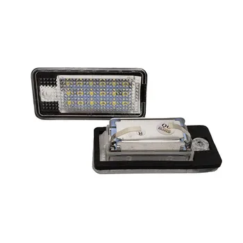 

12V License Plate Light For Audi A3 S3 A4 S4 B6 B7 A6 C6 S6 A8 S8 RS4 RS6 Q7 CANBUS Led Number License Light