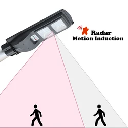 A2 – grand lampadaire LED solaire à Induction, imperméable, sans fil, éclairage d'extérieur 