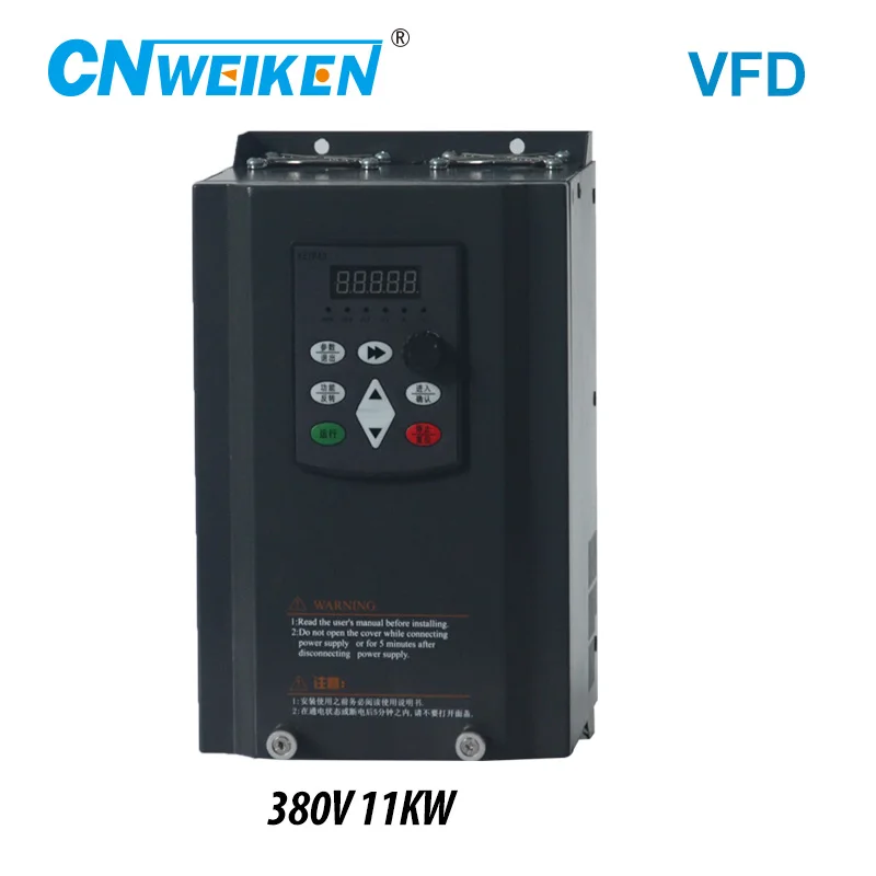Преобразователь частоты для двигателя 380V 11KW 3 фазы Вход и три Выход 50 Гц/60 Гц привод переменного тока с частотно-регулируемым приводом векторная система управления