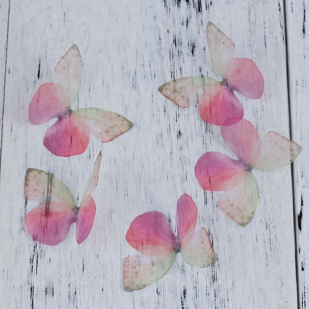 Butterfly for DIY Craft Bracelet Earring Jewelry Making Clothing Accessory Decor 5cm 5PCs jewelry making supplies craft supplies