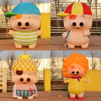 

Inflatable Cartoon Model Cute Pig Animal Film Television Model Kindergarten School Sales Department Holiday Decorative Mascot