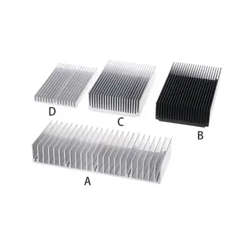 

DIY Electronic Cooling StripThermal Block Extruded Aluminum Heatsink For High Power LED IC Chip Cooler Radiator Heat Sink