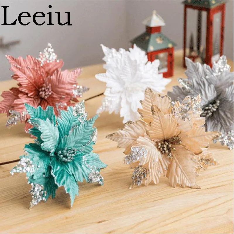 Christmas Flowers Poinsettias Artificial Poinsettia Flowers Wholesale