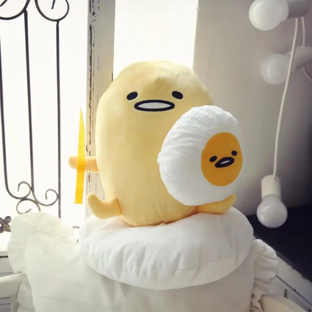 Gudetama ленивое яйцо jun плюшевые желтки игрушки мягкая подушка милая кукла для подруги детей Рождественский подарок - Цвет: D