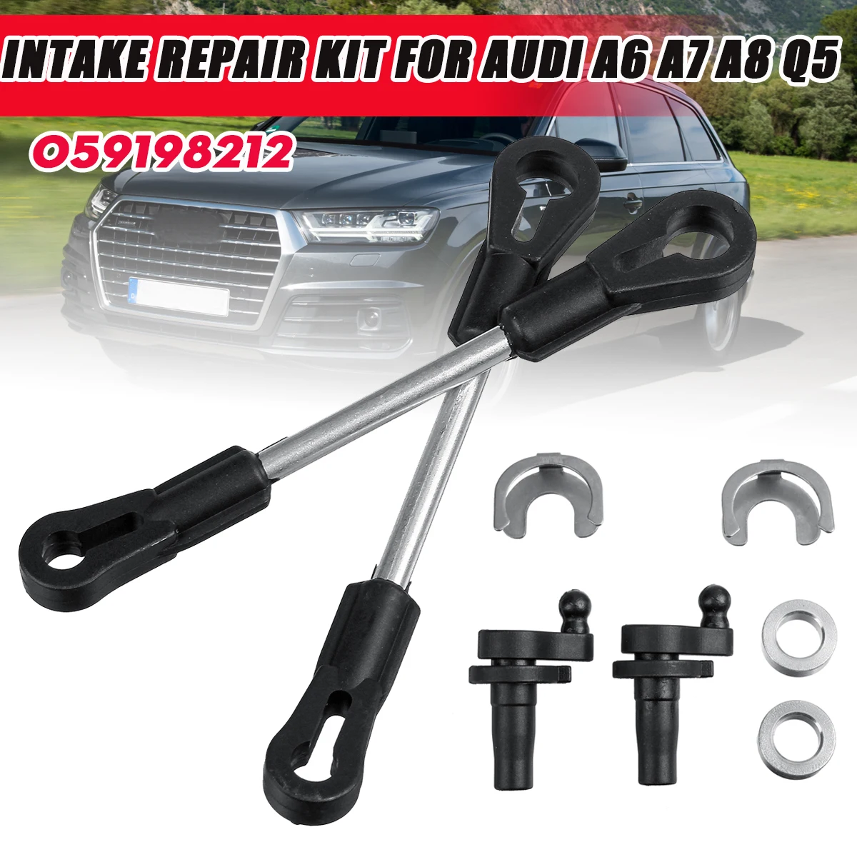 1 Set Intake Manifold Swirl Flap Repair Kit For Audi A6 A7 A8 Q7 2.7 3.