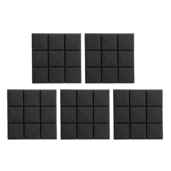 

5Pcs Acoustic Foam Panels Studio Soundproof Wedge Tiles Sound Panels Insulation Absorbing 9 Block Mushroom Design