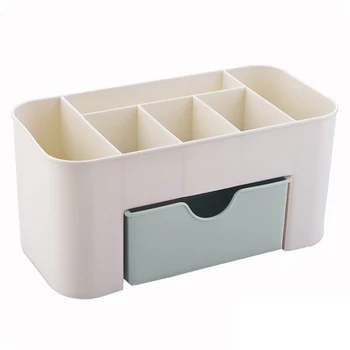 

2019 Vanity Drawer Beauty Organizer 6 Compartments Drawer Cosmetic Storage Box for Home Office Vanities Bathroom Counter-top