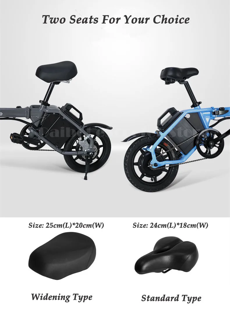 Perfect Daibot Portable Electric Bike 14 Inch Two Wheel Electric Scooter Three Cycling Mode 300W 48V Folding Electric Bicycle For Adult 18