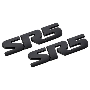 

SR5 Emblem V6 SR5 Trunk Back Decal Metal Sticker Badge for Toyota Tacoma (Black - 2Pcs)