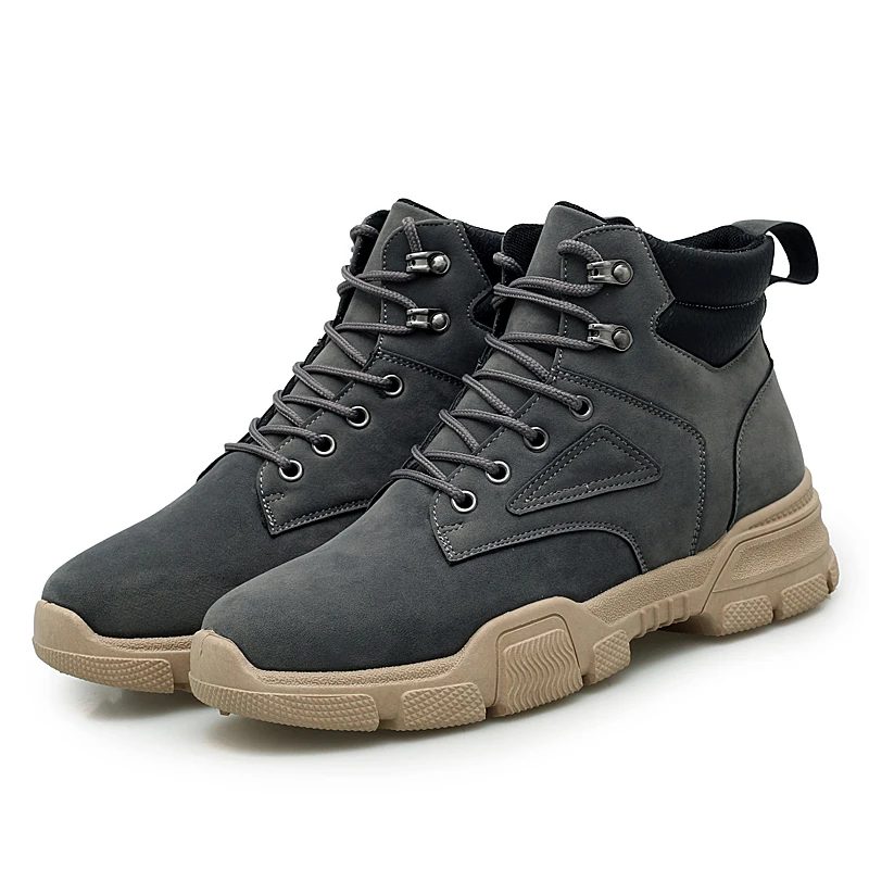 

For Men Winter Shoes Super Warm Men Boots Winter Boots Waterproof Rubber Plush Snow Boots England Retro ankle boots *160W