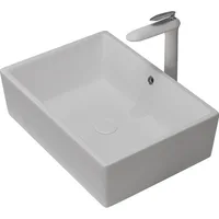 Nordic เซรามิคอ่างล้างหน้าสแควร์/Ronud อ่างล้างหน้าสีดำเรียบง่ายห้องน้ำ Art Home อ่างล้างหน้า 3