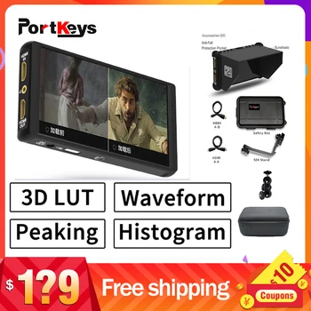 

NEW Portkeys P6 4k Monitor thin and Ultra-Narrow Bezel 5.5" IPS Monitor ,3D LUT/ Luma&RGB Waveform / Power bank power supply