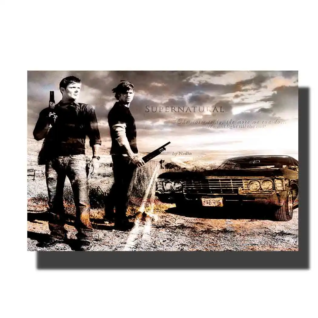 

L755 The supernatural TV Show Fabric art painting 14x21 24x36 poster print Decoration Room wall Picture
