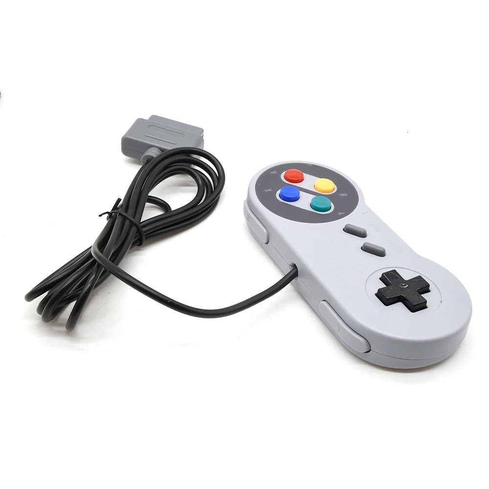 Gamepad 16 Bit Controller AV cable for Super Nintendo SNES System Console Control Pad