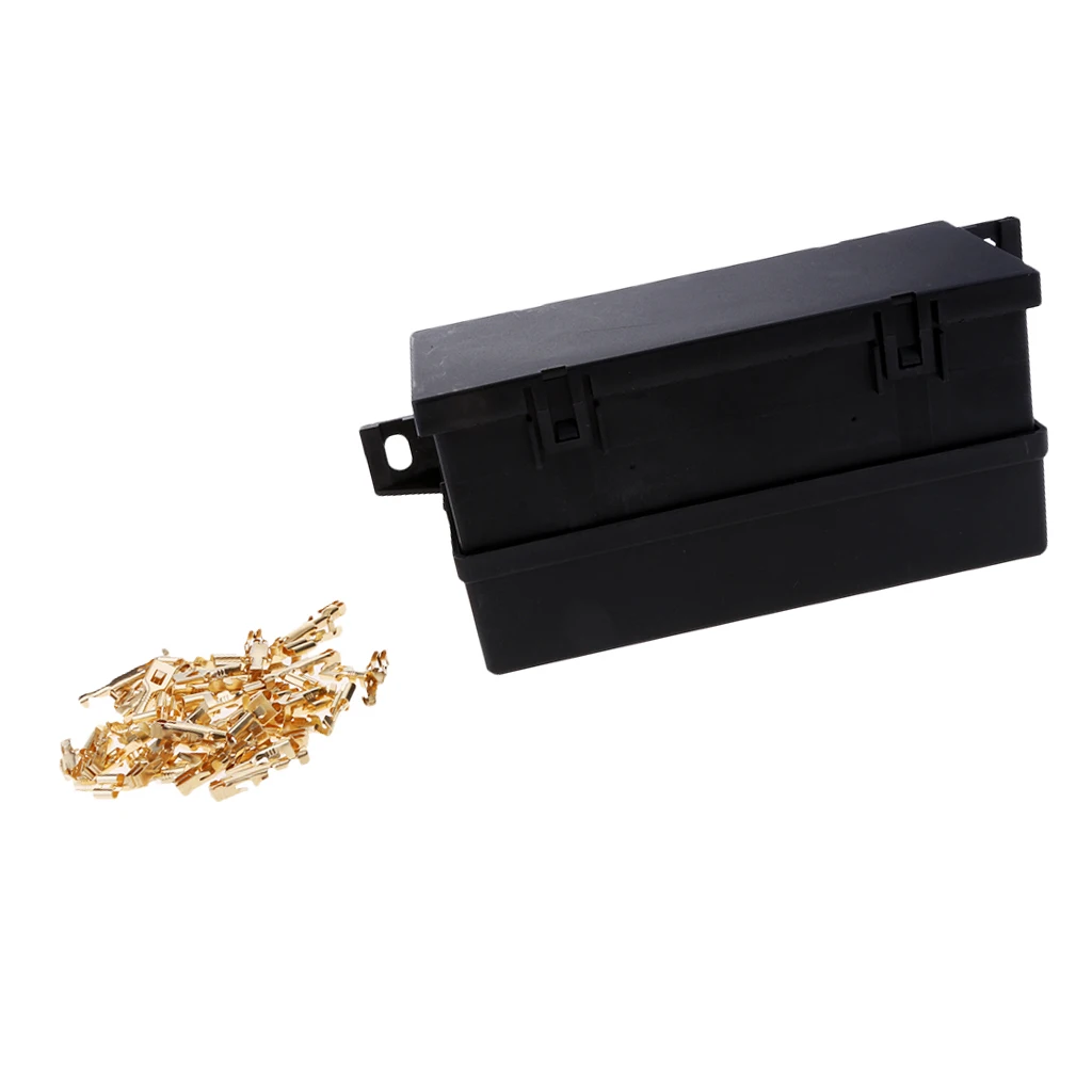 1 Piece Black Plastic Boat 11 Way Blade Block Fuse Relay Box Holder Waterproof