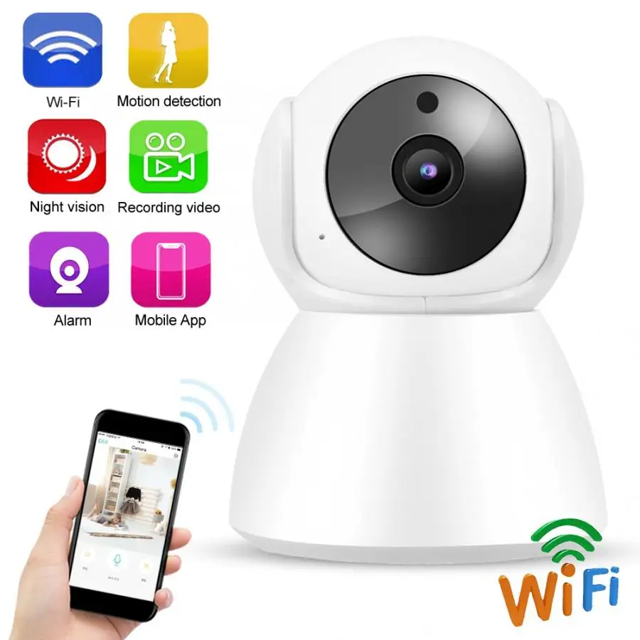 IP Камера 720P Wi-Fi Babycam 2-полосная Домофон по уходу за ребенком монитор дома PTZ 110-240V в