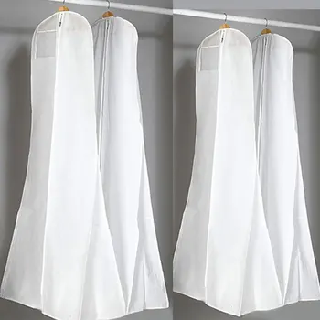 

Wedding Dresses Gown Frock Garment Dust Cover Bag Protector Storage Carry w/ Zip new