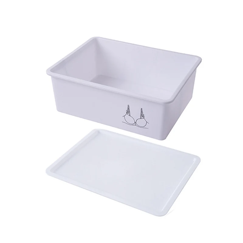 

Bra Underwear Storage Box with Lid Home Wardrobe Drawer Closet Organizer Case Bra Storage Supplies