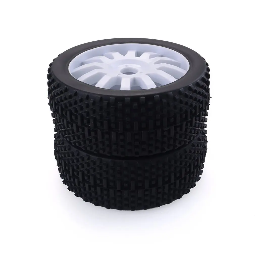 

2PCS 1/8 RC Car Rubber Tyres Plastic Wheels for Redcat VRX HPI Team Losi Kyosho HSP Carson 1/8 Buggy/On-road car/Short Course
