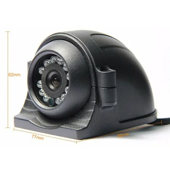 

4 Pin Heavy Duty CCD IR Color 12 LED Side View Camera 700 TVL For Truck RV Bus Support PAL video system for all vehicles