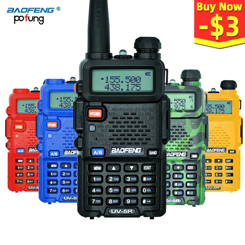 Wholesale Price wDoUm Baofeng UV 5R Walkie Talkie Professionelle CB Radio Station Baofeng UV5R Transceiver 5W VHF UHF Tragbare UV 5R Jagd Schinken radio