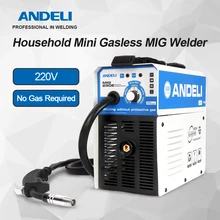 Welder MIG Welding-Machine ANDELI MIG-250E Single-Phase Household Gasless Digital