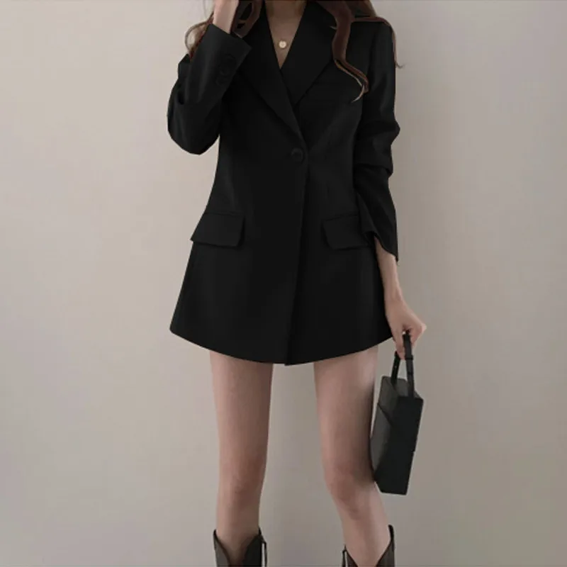 Long Blazer Work Jacket 5