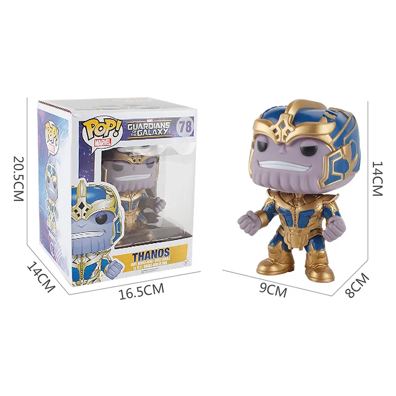3 вида стилей FUNKO POP Marvel Мстители 14 см танос Коллекционная модель аниме фигурка