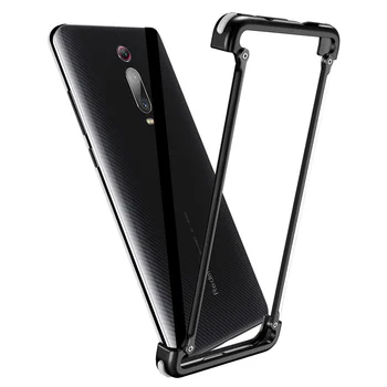 

OATSBASF Airbag Bumper Metal Case For Xiaomi Redmi K20 Case Personality Metal Cover Case For Xiaomi Redmi K20 Pro Case