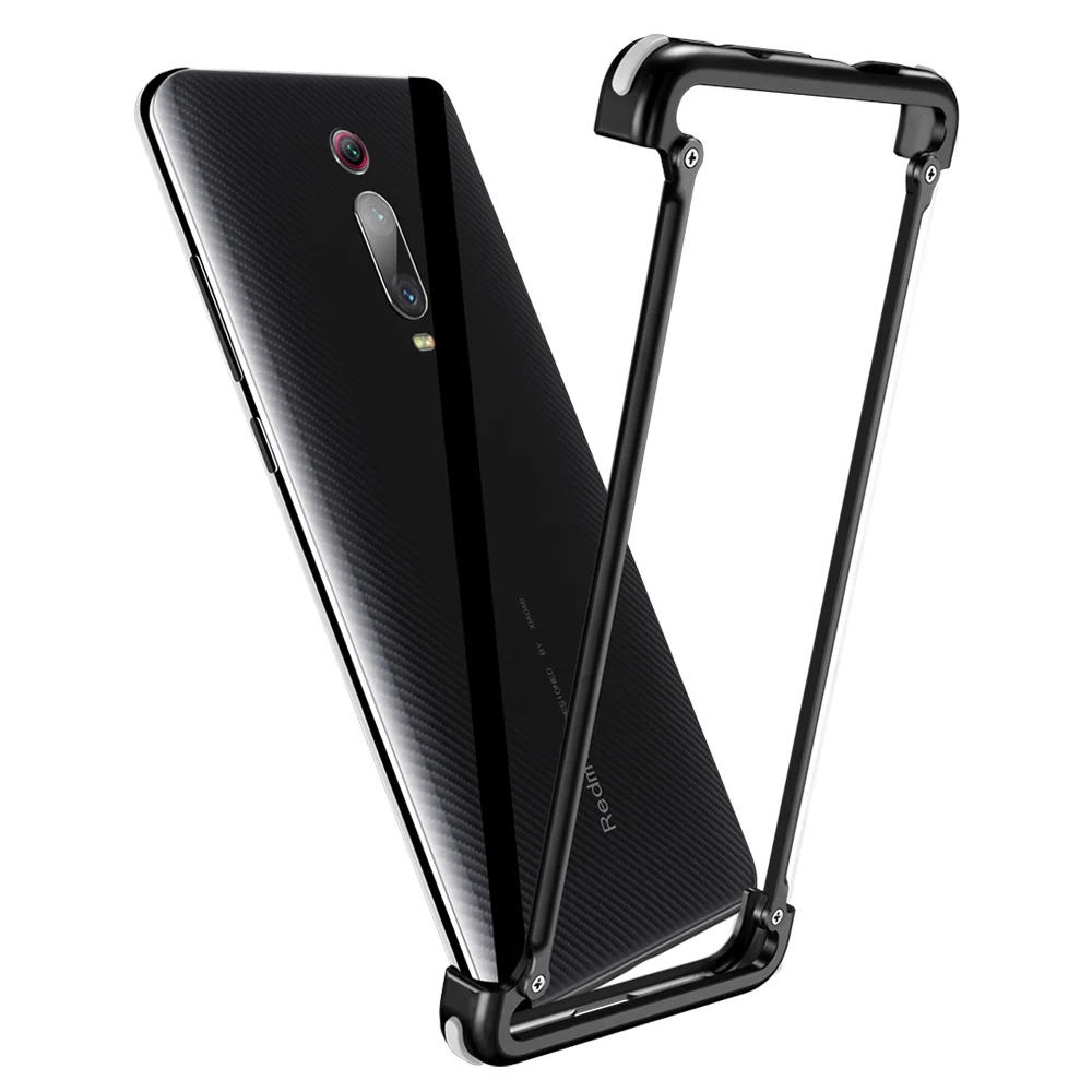 Cheap OATSBASF Airbag Bumper Metal Case For Xiaomi Redmi K20 K20 Pro Case Personality Metal Cover Case for Redmi K20 Pro Case