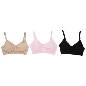 

bra without frame, Black ,skin color ,light pink, M