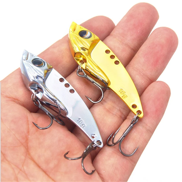 1pcs Vib Metal Fishing Lure 3.5g 7g 12g 18g Silver/gold Vibration Spinner  Spoon Baits Sinking Jigging Wobblers Fishing Tackle - Fishing Lures -  AliExpress