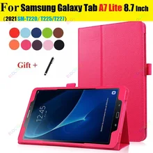 Coque de 8.7 pouces en PU pour Samsung Galaxy Tab A7 Lite 8.7 2021 SM T220 T225 T227, étui à aimant pour Tab A 8.7 T220