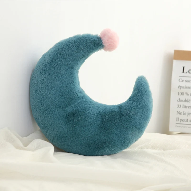 Nordic Style Crown Soft Cushion Fashion Simple Moon Stuffed Pillow Heart Shape as childrens' Gifts Five Star Back Cushion 