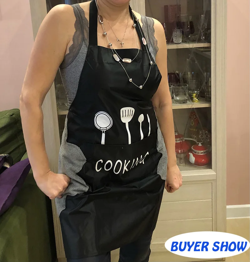 Home Kitchen Waterproof And Oilproof Cute Male And Female Work Cloth