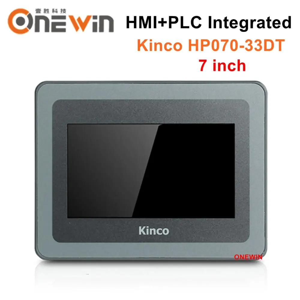 US $178.00 Kinco HP07033DT PLC Programmable Controller With HMI Touch Screen Integrated 7 Inch DI16 DO14 2AI Human Machine Interface RS485