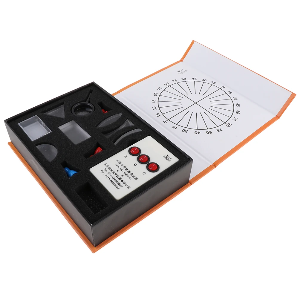 Optical Concave Convex Lens Prism Kit  Teaching Aids Lab Supplies