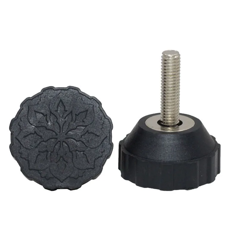 

High quality 4pcs M8-M12 Thread Adjustable Foot Cups Furniture Support legs with Nylon Base Leveling feet Pad Furniture Hardware