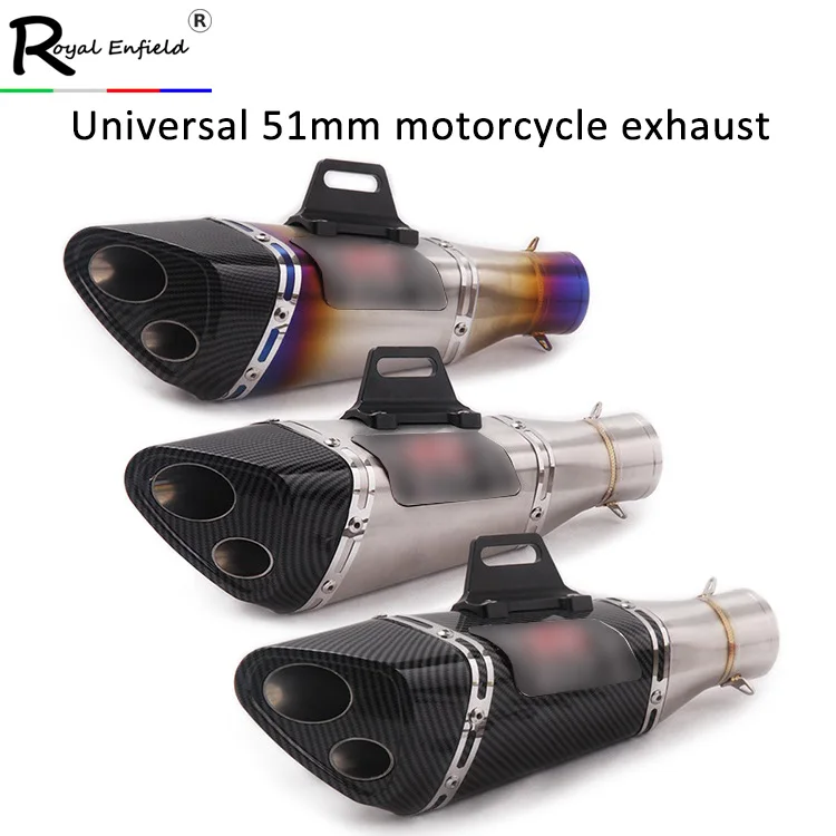 

Slip On For Kawasaki Z400 RC390 R25 R3 KTM390 DUKE Exhaust Pipe Motorcycle 51 mm Muffler Pipe Modified Escape