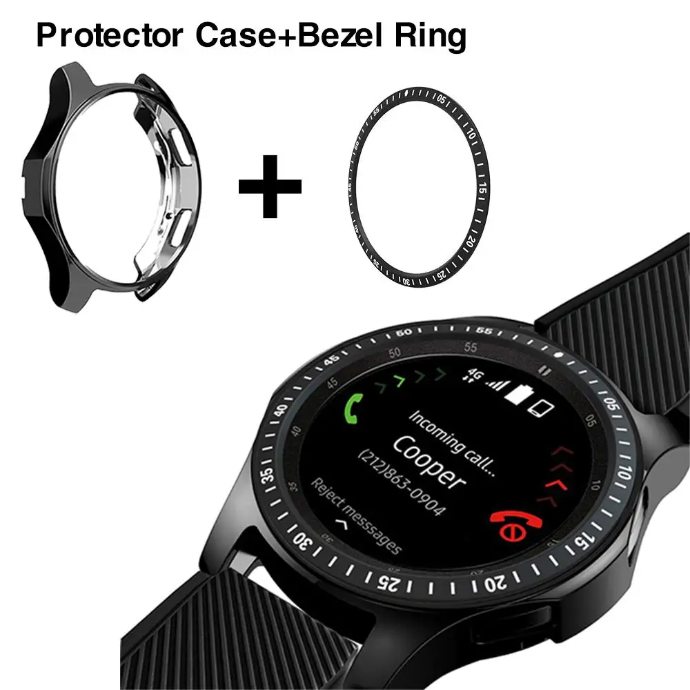 2 упаковки для Samsung Galaxy Watch 46 мм 42 Gear S3 клейкое кольцо защиты от царапин и