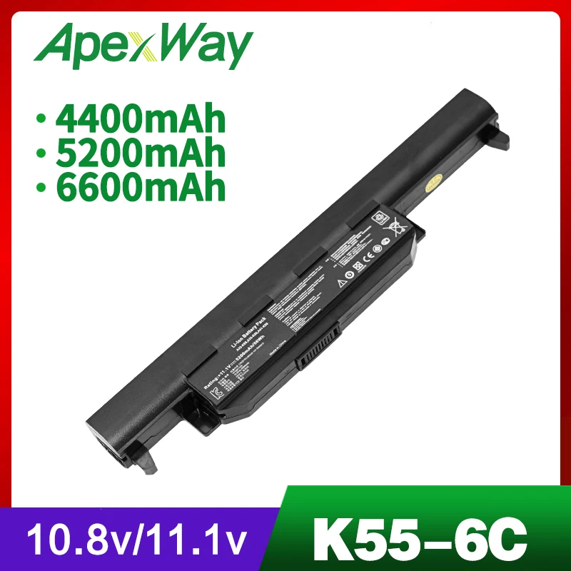 11,1 V Аккумулятор для ноутбука ASUS R700VM X45 X45A X45C X45U X45V X45VD X55 X55A X55C X55U X55V U57 U57A U57V U57VD U57VM X55VD X75