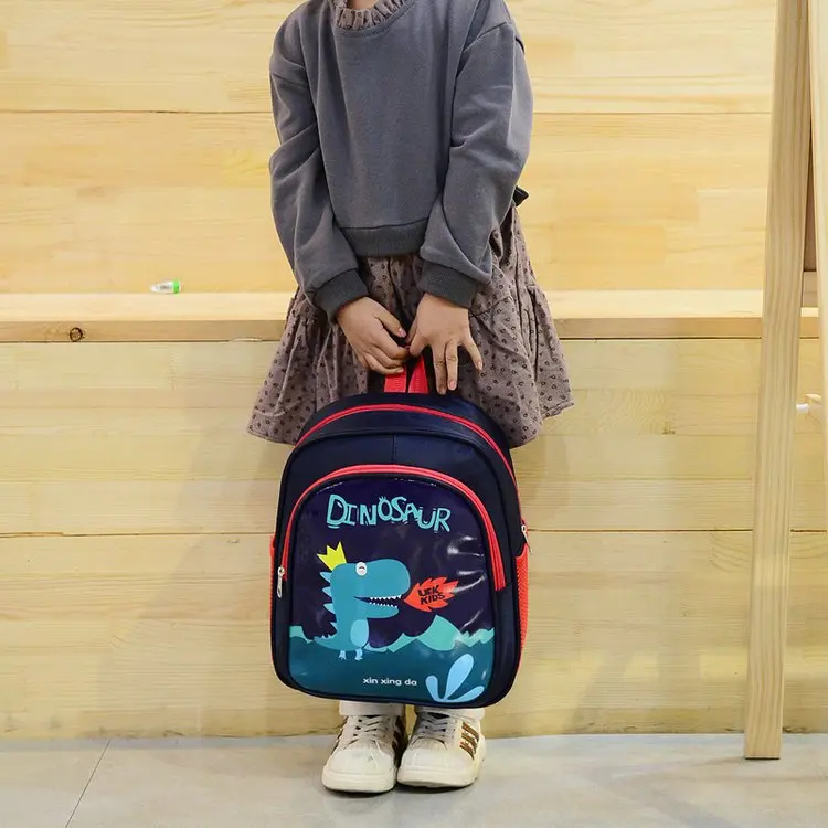 New Style Kindergarten School Bag 3-6-Year-Old Men And Women Children Cartoon Cute Little Animal CHILDREN'S Rucksack Young STUDE