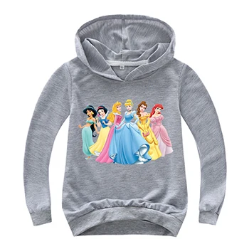 As the picture Thin Style Cinderella Snow White Baby Girls Jackets Lovely Unicorn Minnie Mickey Boys Hoodies Anna Elsa Cotton Girls Sweatshirt - Цвет: As the picture