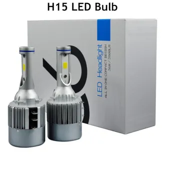 

High Power COB Chip H15 Led 8000lm High Beam Headlight Driving Light CANBUS For Audi Mercedes Benz BMW Volkswagen Golf MK6 MK7